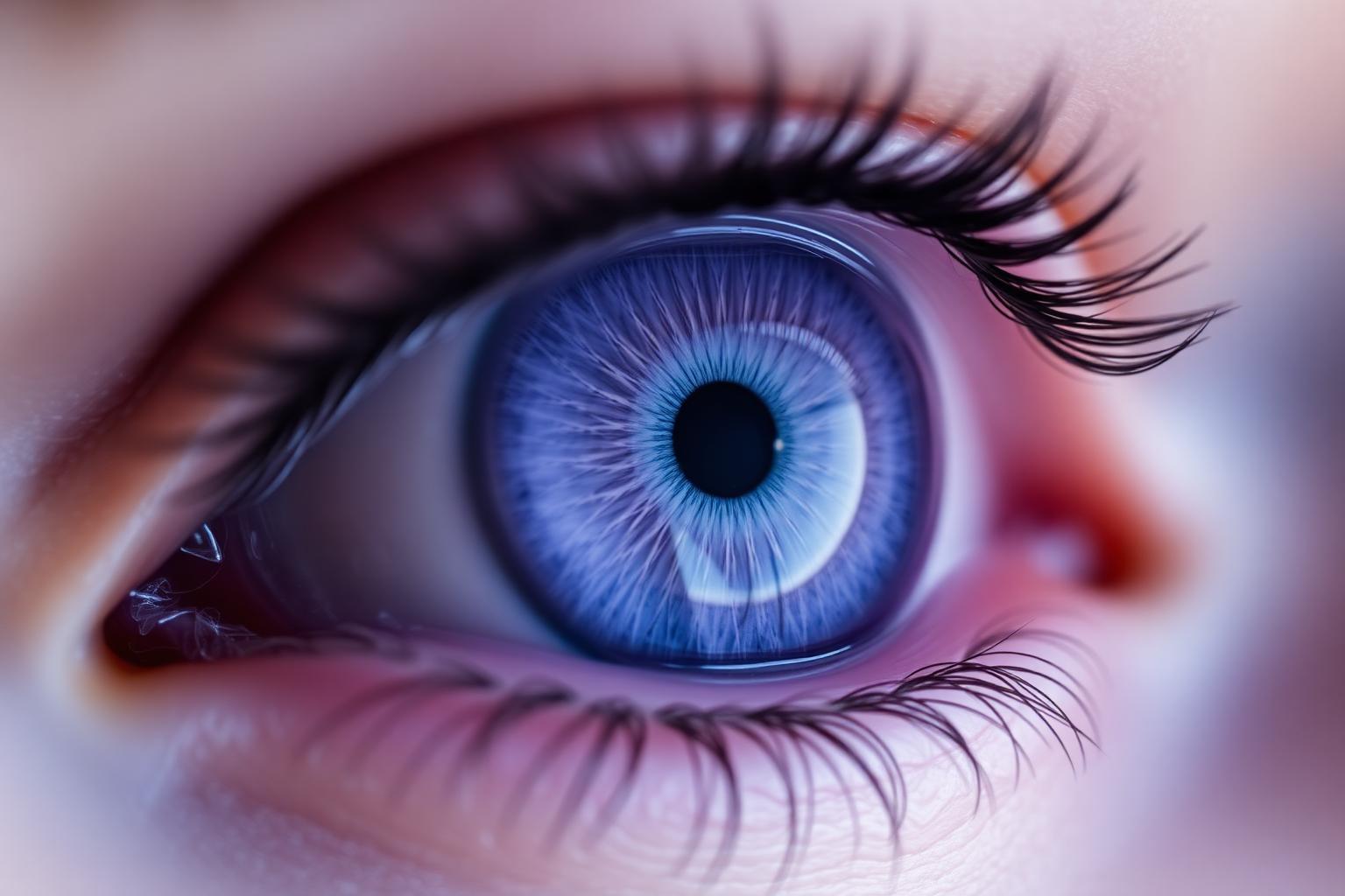 Violet Blue iris macro